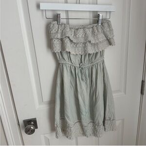 Ocean Drive Green Ruffled Tiered Sundress